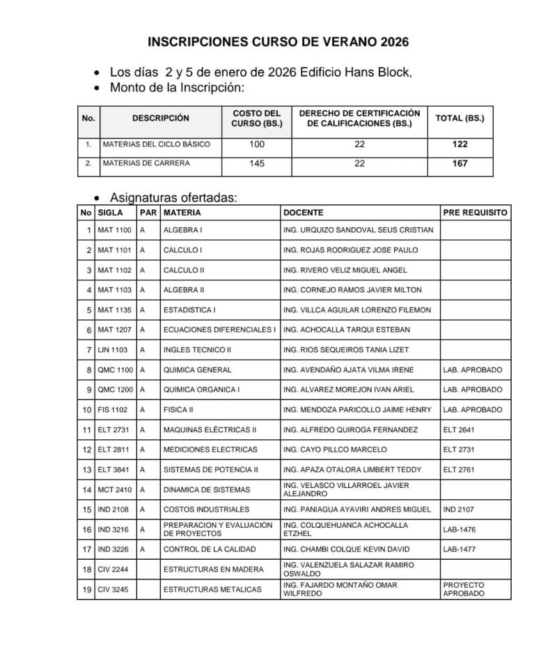 Curso de Verano - 2026