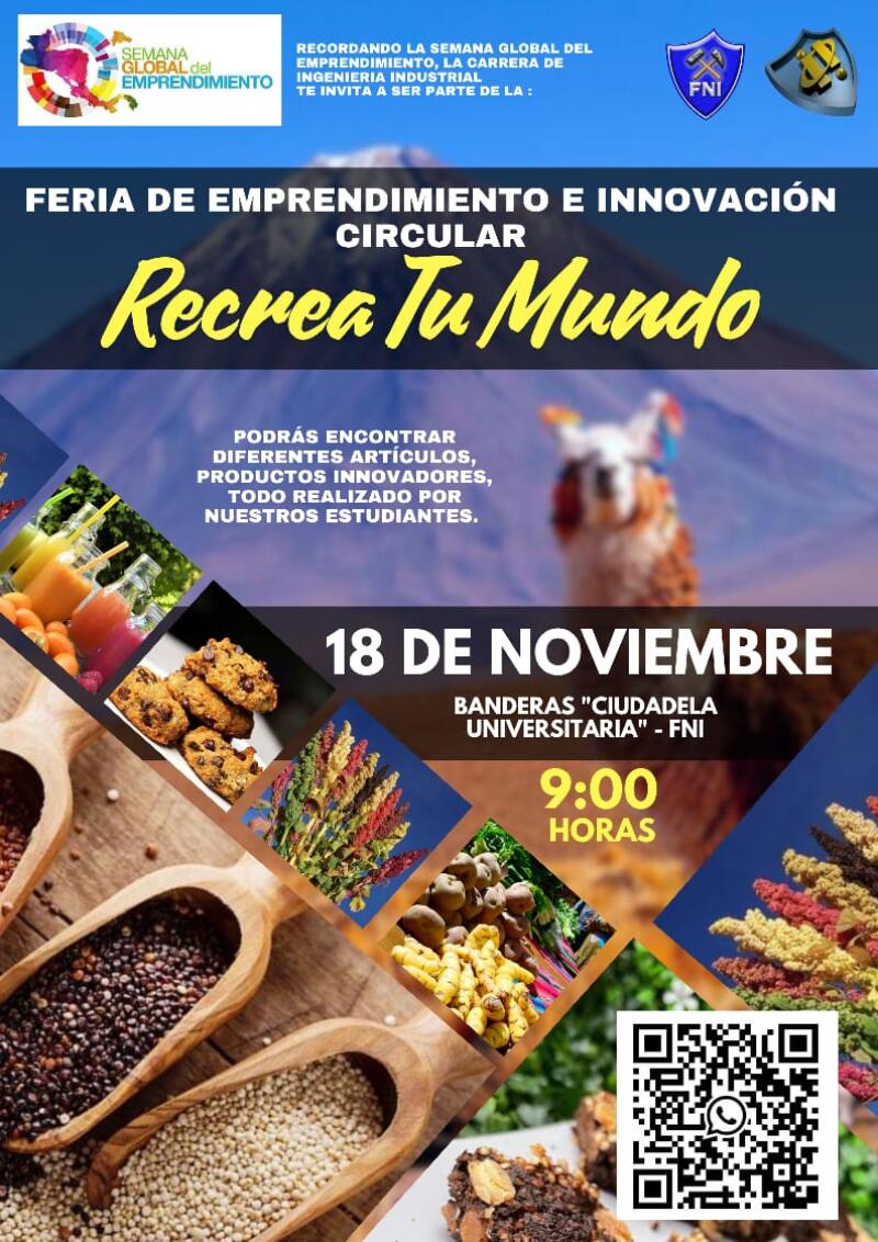 Feria de Emprendimiento e Innovación Circular "Recrea tu mundo"