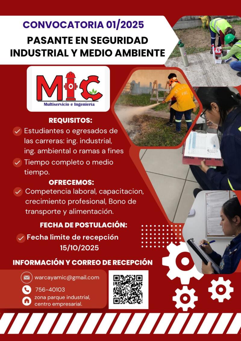 Esta es tu oportunidad para ser parte de MIC.