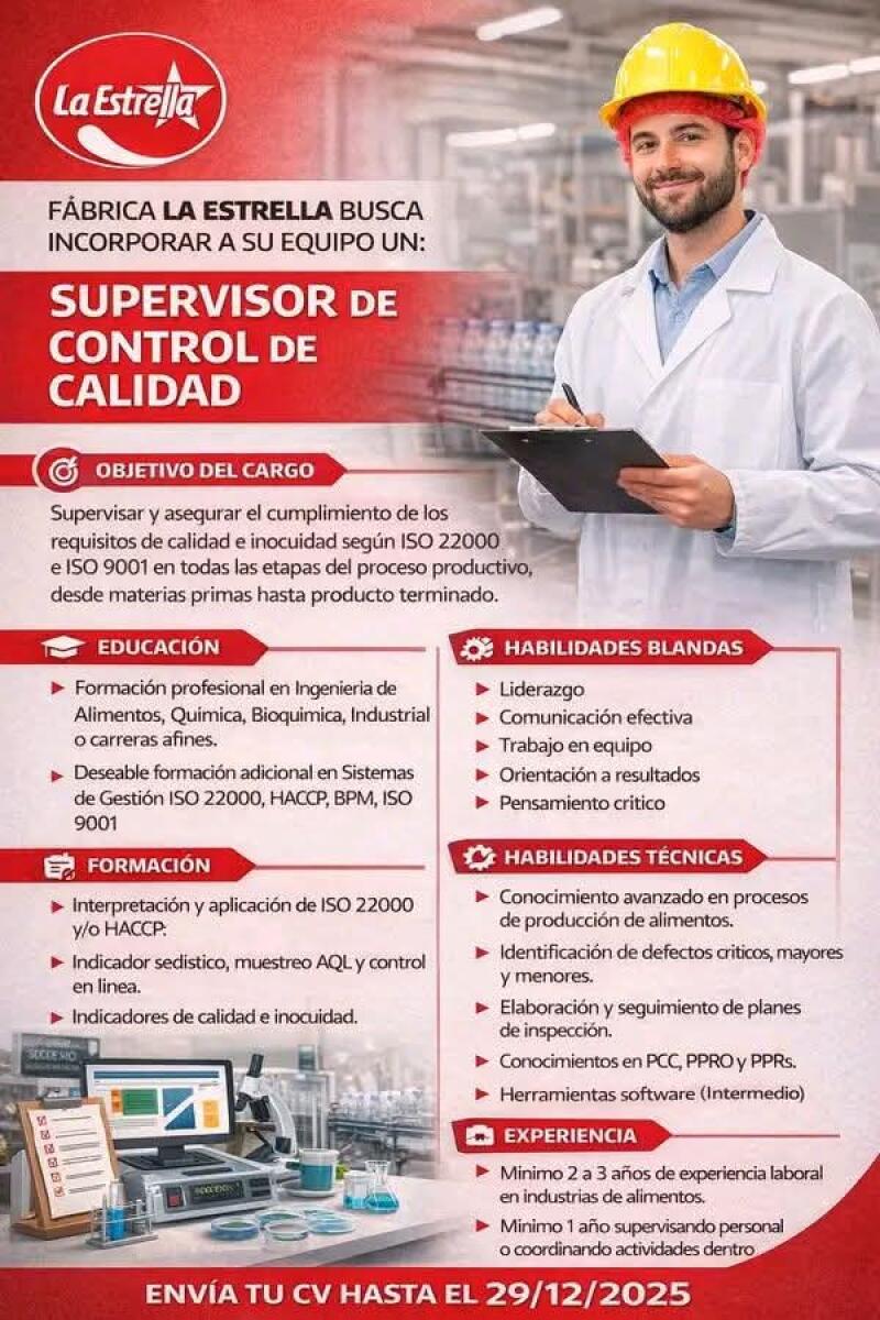 Esta es tu oportunidad para ser parte de la empresa La Estrella