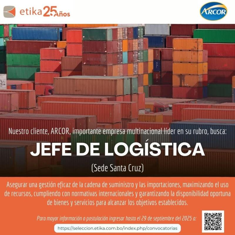 Esta es tu oportunidad para ser parte de ARCOR.