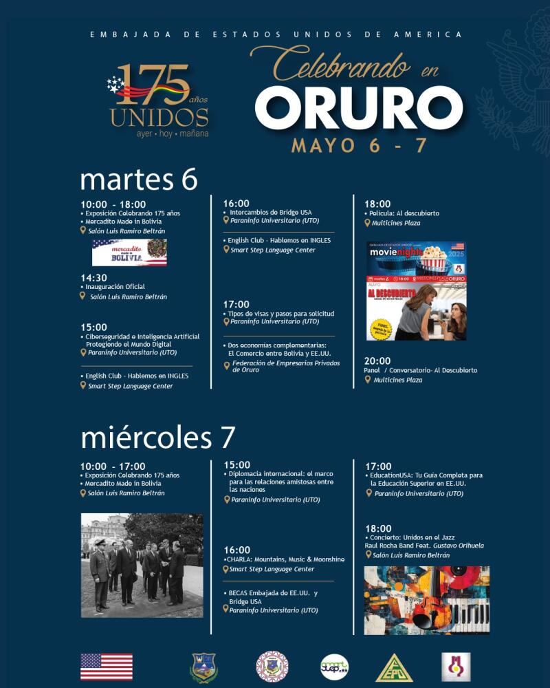 Esta es tu oportunidad para visitar las actividades de la Embajada de Estados Unidos de America.