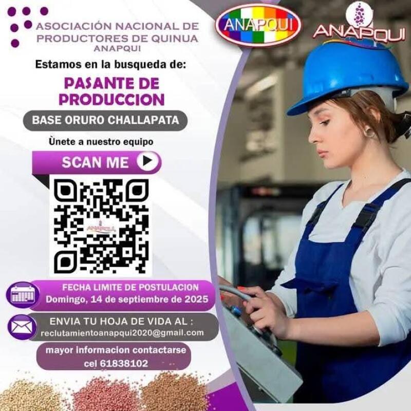 Esta es tu oportunidad para ser parte de ANAPQUI