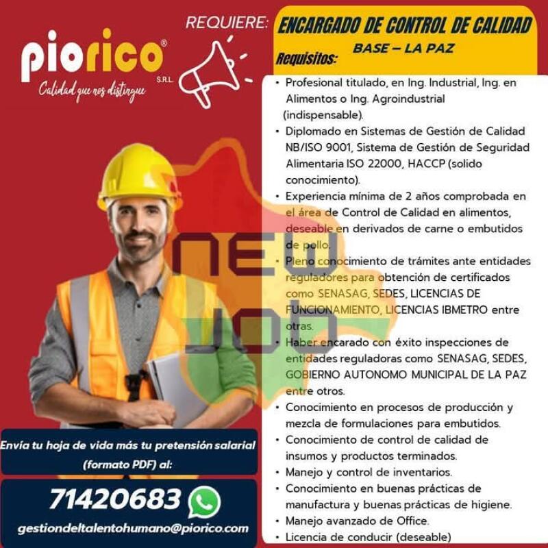 Esta es tu oportunidad para ser parte de Piorico